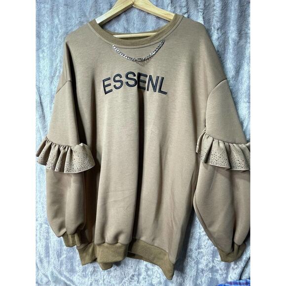 Essenl Sweater With Chain Oversize Sweater Women's Size XL NO TAGS - Picture 1 of 3